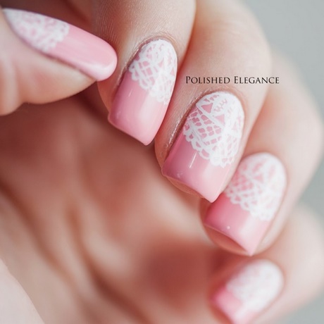 cute-pink-and-white-nail-designs-67_4 Drăguț roz și alb modele de unghii