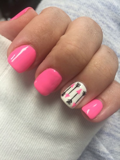 cute-pink-and-white-nail-designs-67_5 Drăguț roz și alb modele de unghii
