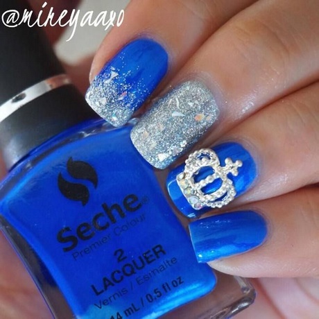 cute-royal-blue-nails-94_3 Drăguț royal albastru cuie