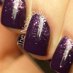 dark-purple-glitter-nails-17_10 Unghii cu sclipici violet închis