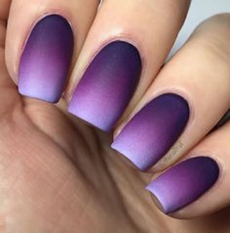 dark-purple-matte-nails-80_11 Unghii mată violet închis