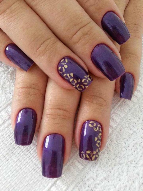 deep-purple-nail-designs-36_11 Modele de unghii Deep purple