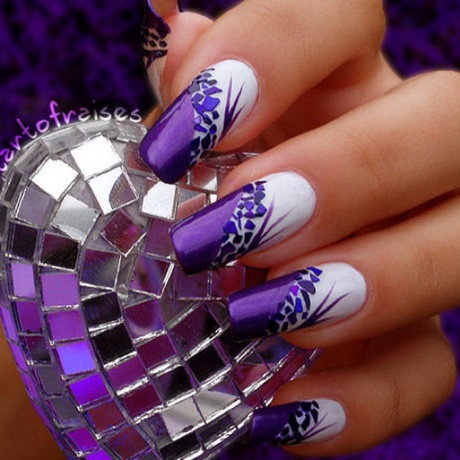 deep-purple-nail-designs-36_12 Modele de unghii Deep purple