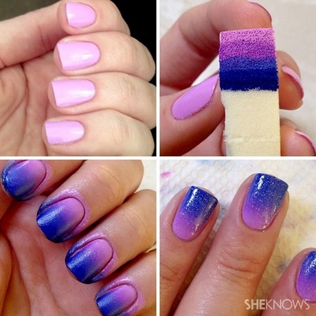 easy-purple-nail-designs-52_6 Modele ușoare de unghii violet