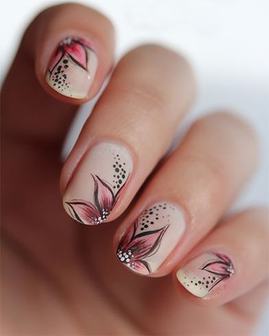 flower-pattern-nails-84_5 Flori model cuie