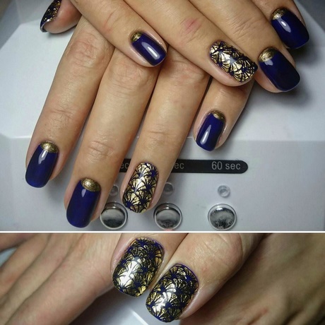 gold-and-blue-nail-designs-13_15 Modele de unghii de aur și albastru