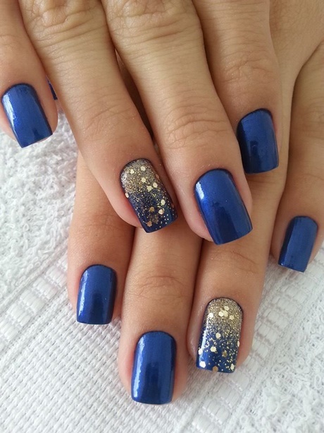 gold-and-blue-nails-98_12 Aur și unghii albastre