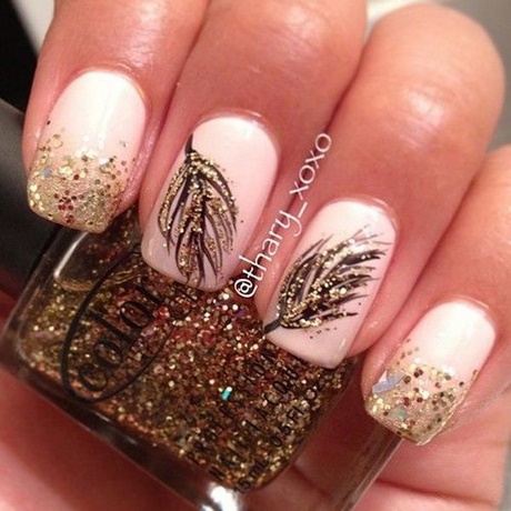 gold-and-pink-nail-designs-28_8 Modele de unghii de aur și roz