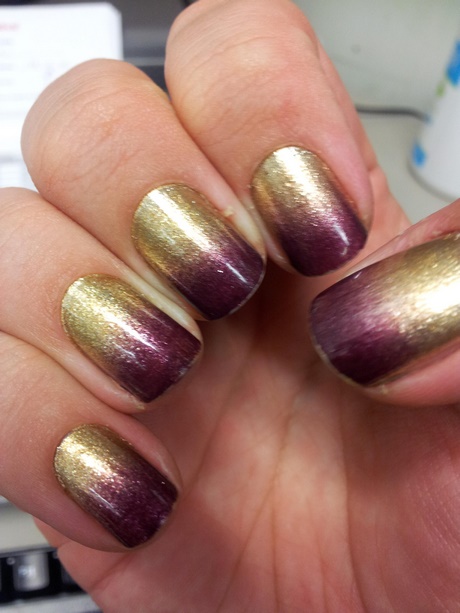 gold-and-purple-nails-73_19 Aur și unghii violet