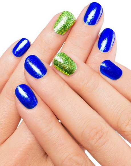 green-and-blue-nail-art-16_11 Verde și albastru nail art