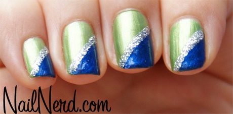 green-and-blue-nail-art-16_15 Verde și albastru nail art