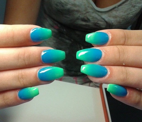 green-and-blue-nail-art-16_7 Verde și albastru nail art