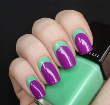 green-and-purple-nail-art-69_7 Arta unghiilor verde și violet