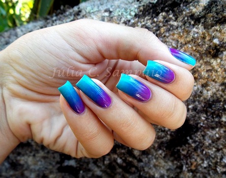 green-and-purple-nail-art-69_9 Arta unghiilor verde și violet