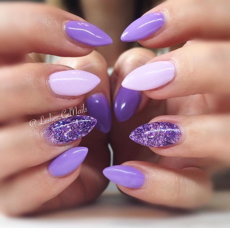 light-purple-nails-49_13 Unghii violet deschis