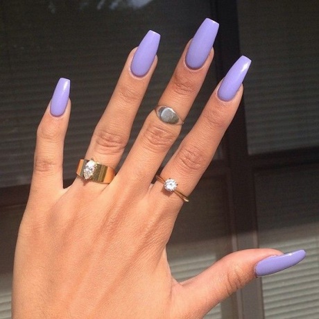 matte-light-purple-nails-53_12 Unghii violet deschis mat