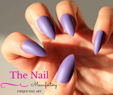 matte-light-purple-nails-53_15 Unghii violet deschis mat