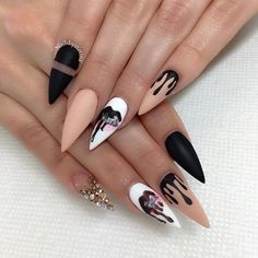 matte-pointed-nails-44_20 Unghii ascuțite mat