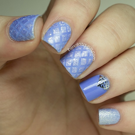 nail-art-baby-blue-71_17 Nail art albastru pentru copii