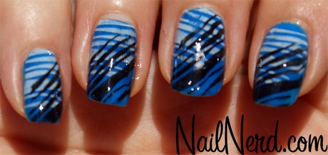 nail-art-black-and-blue-67_17 Nail art negru și albastru