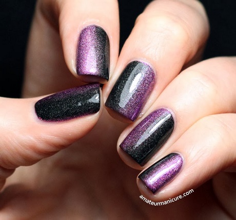 nail-art-black-and-purple-76_15 Nail art negru și violet