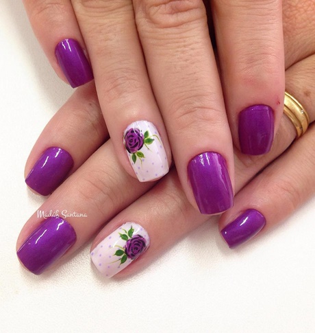 nail-art-design-purple-73_8 Nail art Design violet
