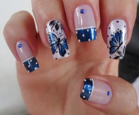 nail-art-designs-blue-polish-57_10 Nail art modele albastru poloneză