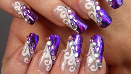 nail-art-designs-purple-color-62_2 Nail art modele de culoare Violet
