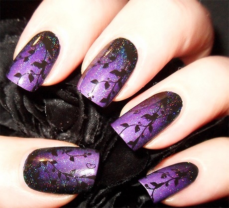 nail-art-designs-purple-color-62_7 Nail art modele de culoare Violet