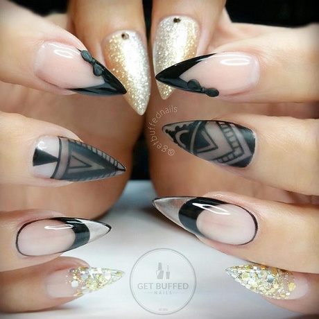 nail-art-for-pointed-nails-55_7 Nail art pentru unghiile ascuțite