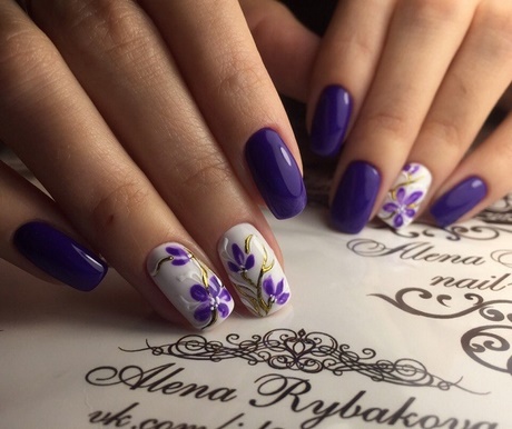 nail-art-in-purple-41_6 Nail art în violet