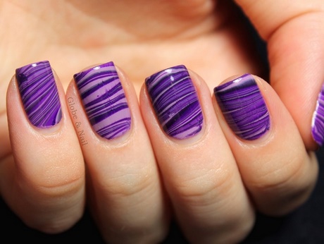nail-art-on-purple-nails-45_7 Nail art pe unghii violet