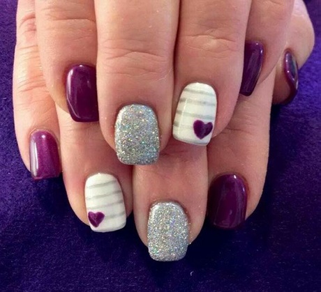 nail-art-purple-and-silver-30_2 Nail art violet și argintiu