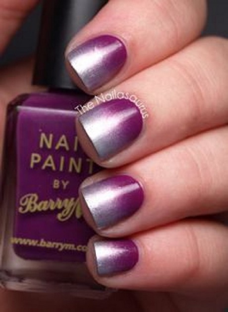nail-art-purple-and-silver-30_5 Nail art violet și argintiu