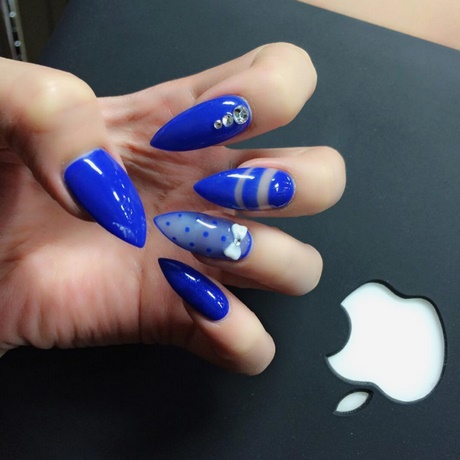 nail-art-royal-blue-46_8 Nail art albastru regal