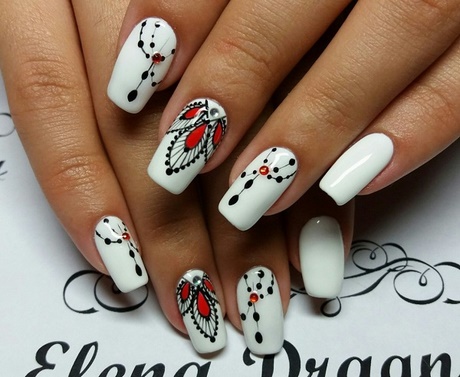 nail-art-white-base-84_11 Nail art bază albă