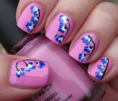 nail-designs-blue-and-pink-87_6 Modele de unghii albastru și roz