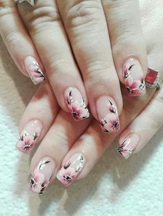 nail-designs-cherry-blossom-18_10 Unghii modele cherry blossom