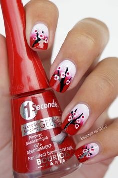 nail-designs-cherry-blossom-18_5 Unghii modele cherry blossom