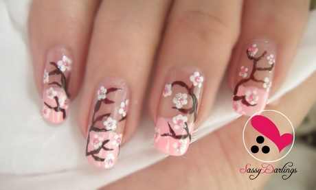 nail-designs-cherry-blossom-18_7 Unghii modele cherry blossom
