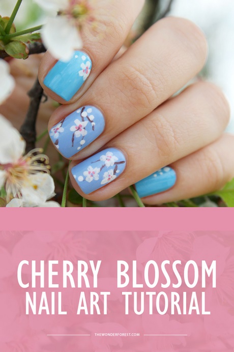 nail-designs-cherry-blossom-18_8 Unghii modele cherry blossom