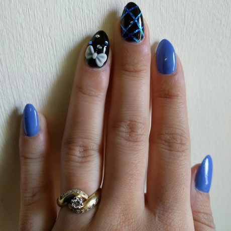 nail-designs-for-blue-nails-11 Modele de unghii pentru unghii albastre