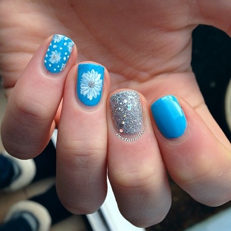 nail-designs-for-blue-nails-11_12 Modele de unghii pentru unghii albastre
