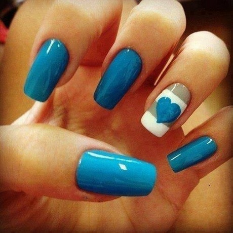 nail-designs-on-blue-polish-14_2 Modele de unghii pe lac albastru