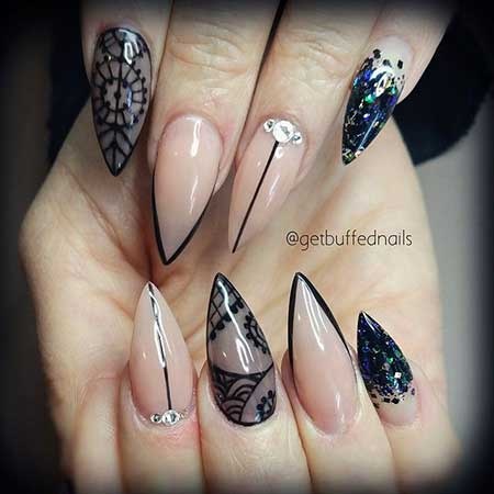 nail-designs-on-stiletto-nails-85_16 Modele de unghii pe unghii stiletto