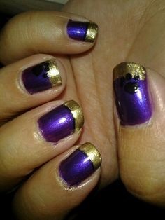 nail-designs-purple-and-gold-66_10 Modele de unghii violet și aur