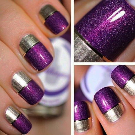 nail-designs-purple-and-silver-03_14 Modele de unghii violet și argintiu