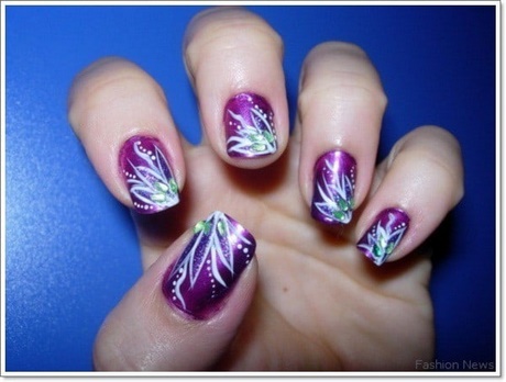 nail-designs-with-purple-52_10 Modele de unghii cu violet