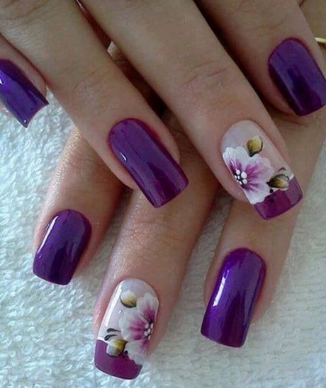 nail-designs-with-purple-52_13 Modele de unghii cu violet