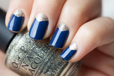 nails-blue-and-silver-88_13 Cuie albastru și argintiu